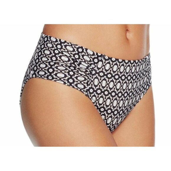 Heidi Klum Swim Other - New Heidi Klum Swim Midrise Bikini Bottom Womens L Kiss by The Sea Geo Print